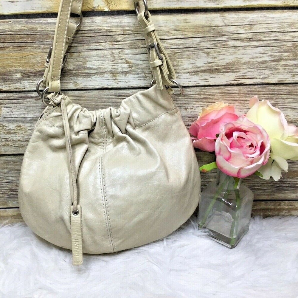 Aldo Taupe Beige Leather Purse Shoulder Bag Hobo